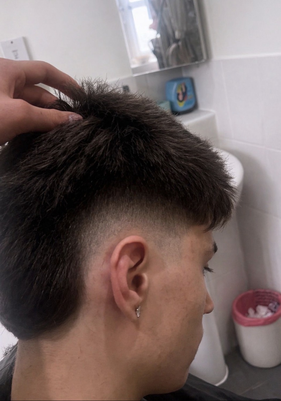 Drop Fade Mullet